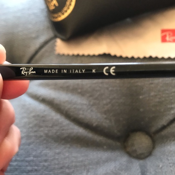 Authentic Ray ban 59mm pilot aviators black sunglasses - Picture 2 of 9